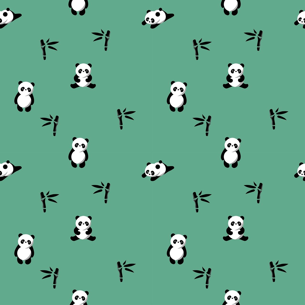 pandas, panda pattern, panda background