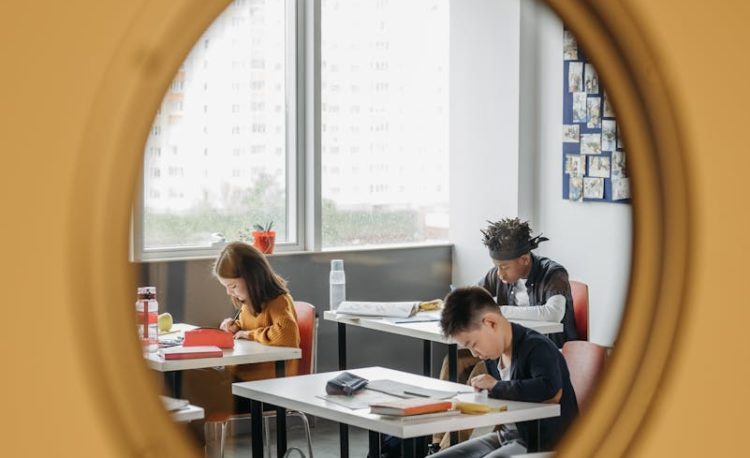 Sight of Students Taking an Exam